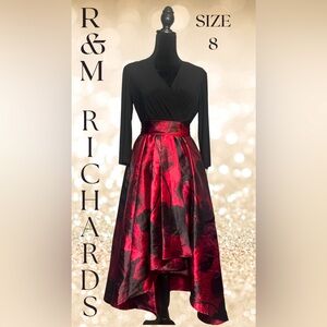 ✨Elegant High-Low Formal Dress with Adjustable Belt✨